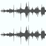 a thumbnail image of an audio waveform